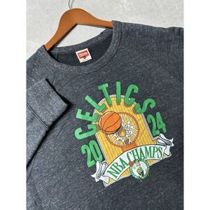 Homage Boston Celtics Crewneck Sweatshirt Mens Size XXL Grey 2024 NBA Champions